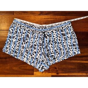 Victoria s Secret Pajama Shorts Women s XL Leopard Stripe Sleep Lounge